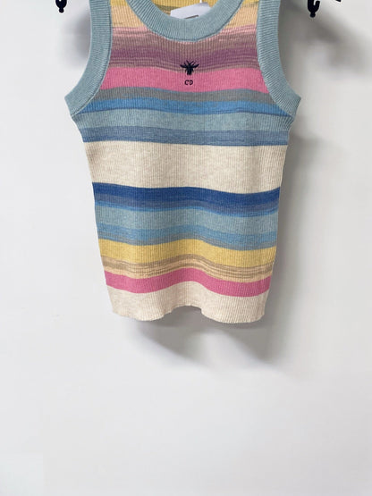 Dior 2026 Multicolor Vest Wool Cotton 529388