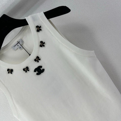 Chanel 2026 Bow-tie Knit Vest Wool 395547