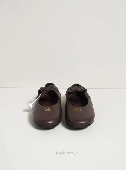 Ruches Nappa Leather Ballerinas 174