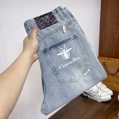 CD 26A Men Wide-Leg Jeans Light Blue Denim 284962