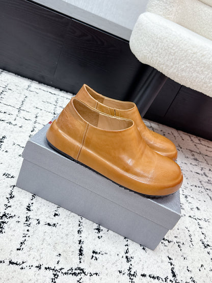 PRA 26S Loafers Camel Brown Calfskin Leather 617128