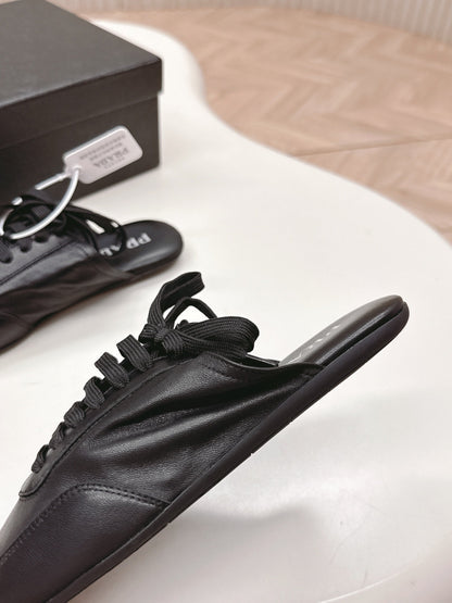 PRA 26S Mule Sneaker Black Sheepskin 600618