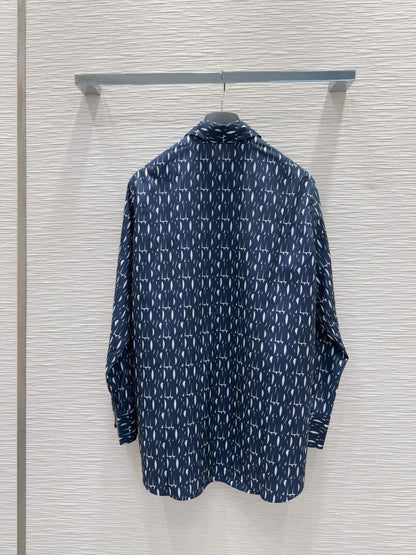 CD 25 Miss Dior Shirt Blue Polyester