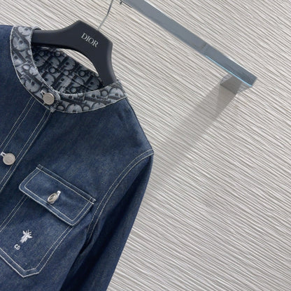 CD 2025 Denim Jacket Blue Cotton