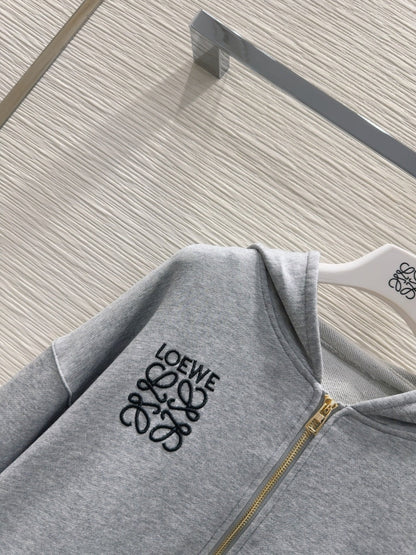 Loewe 25 Polo Sweatshirt Grey Cotton