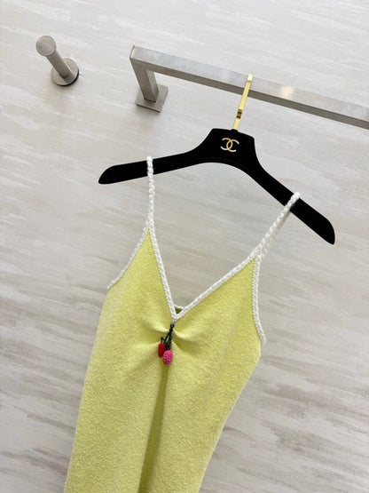 Prada 2026 Tank Top Yellow Cotton 402453