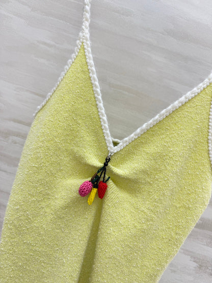 Prada 2026 Tank Top Yellow Cotton 402453