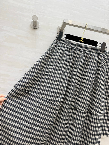 Prada 2026 Vest shirt And Midi Skirt Set Black Cotton 403394