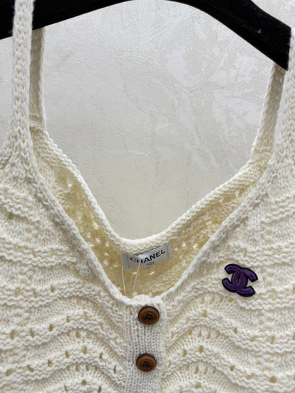 Chanel 2026 Hollow Camisole Wool Nylon