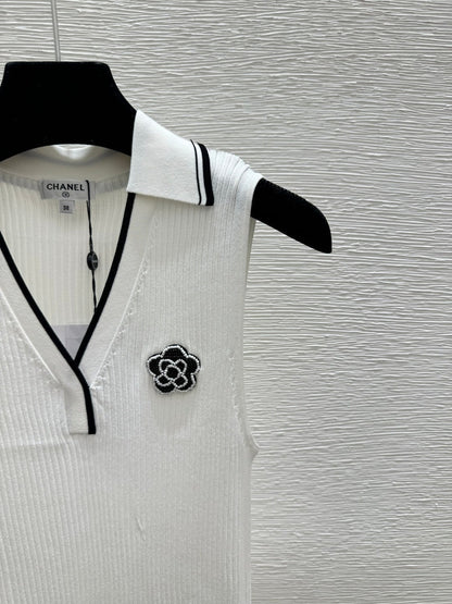 Chanel 2026 Collared Knit Vest Wool 365299