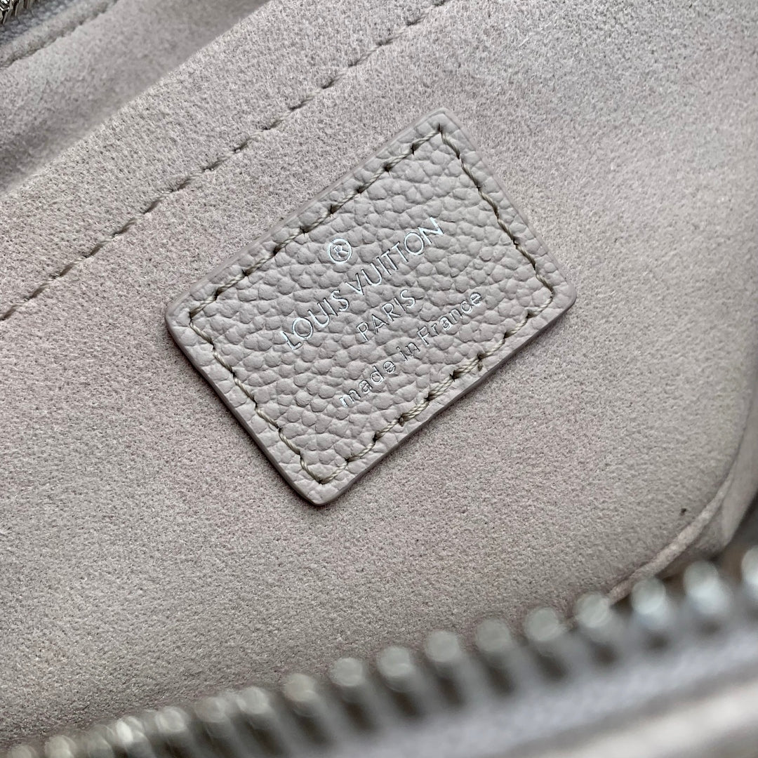 LV OnTheGo East West Bag Gray White Monogram Empreinte leather 240824