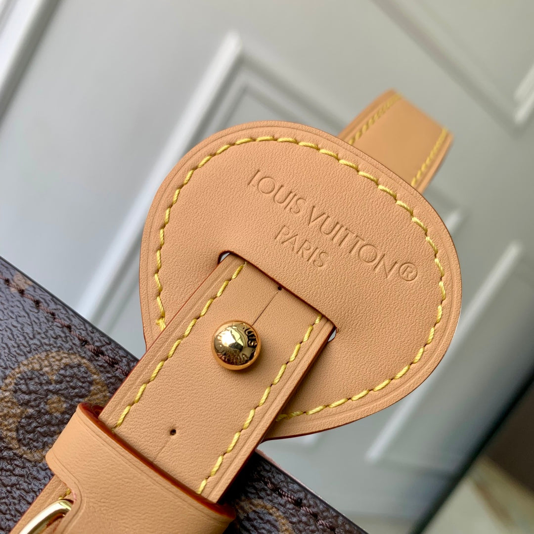 LV 2025 All In BB Bucket Bag 18cm Brown Beige Monogram Canvas
