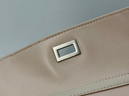 Balenciaga Small Bag 29 Beige Calfskin Sliver Hardware