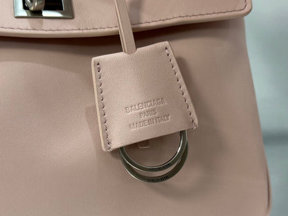Balenciaga Medium Bag 35 Light Pink Calfskin Sliver Hardware
