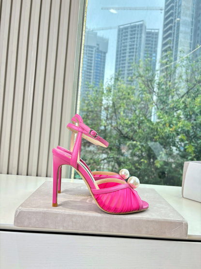 Jimmy 26s Platform Sandal 100 Pink Mesh Sheepskin 604105