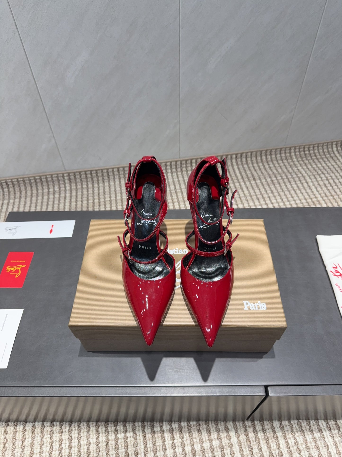 CL 26SS High Heel Pump 100 Red Patent Leather 613871