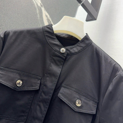 Loewe 25 Shirt Dress Black Cotton