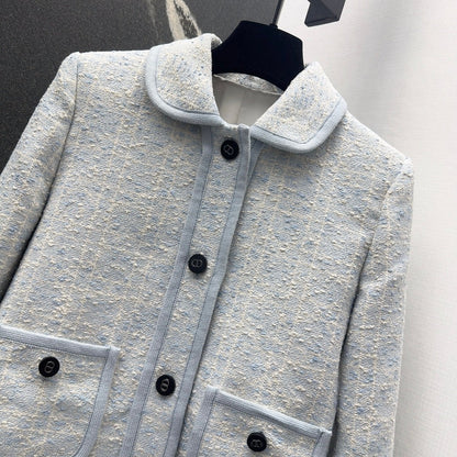 CD 25 Plaid Jacket Could Blue Tweed