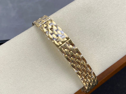 Cartier Panthère  37mm White Diamond Dial Gold Diamond Bezel