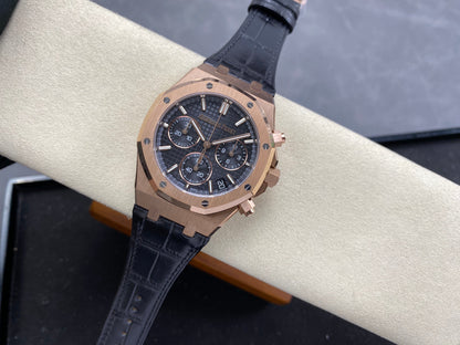 Audemars Piguet Royal Oak Chronograph 41mm Rose Gold Black Dial