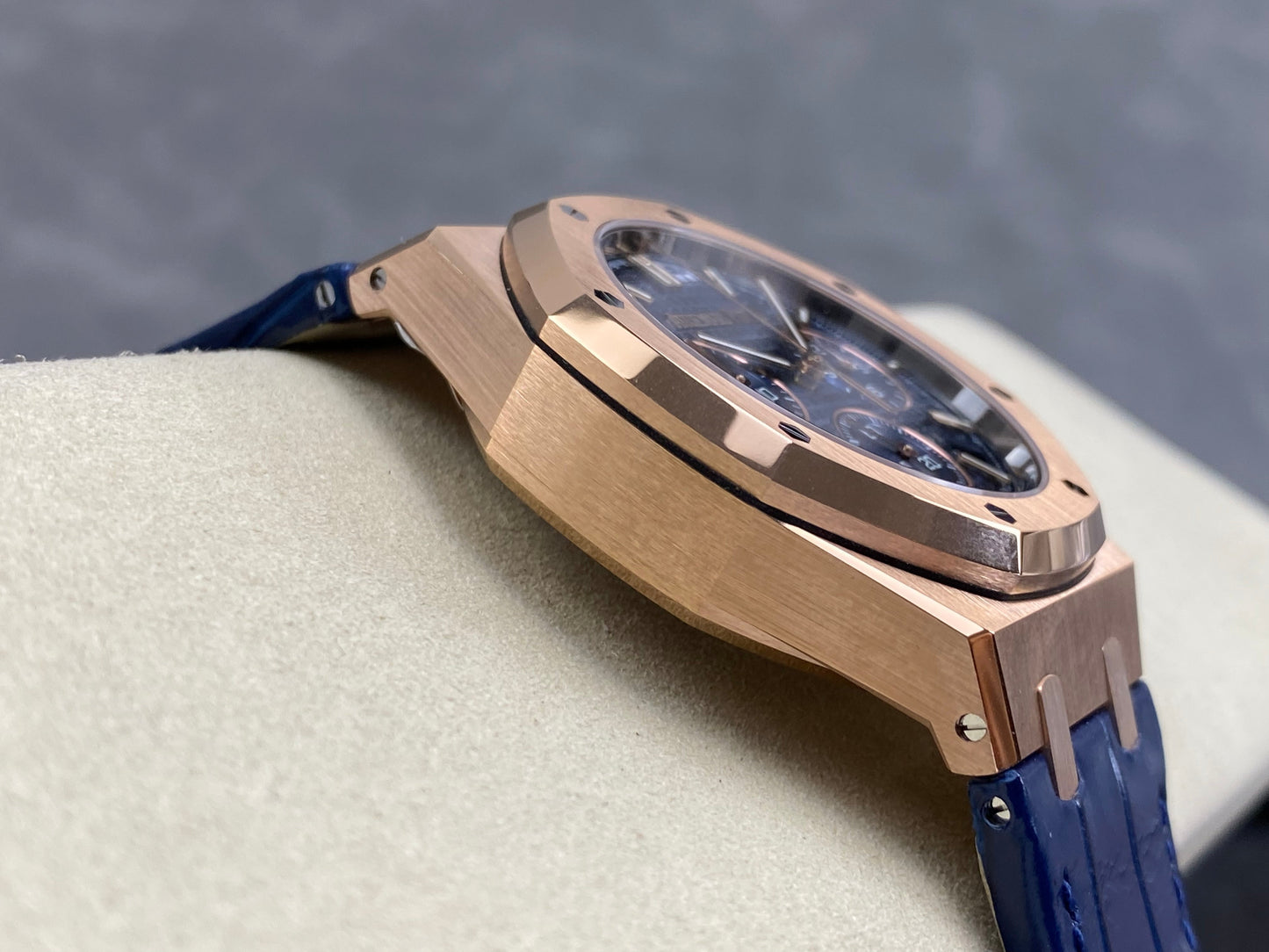 Audemars Piguet Royal Oak Chronograph 41mm Rose Gold Blue Dial
