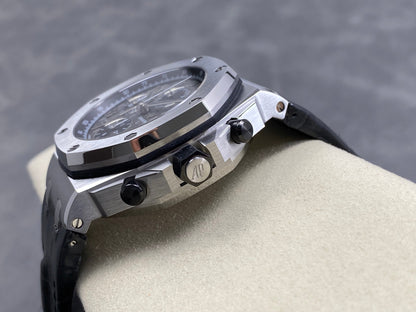 Audemars Piguet Royal Oak Offshore Chronograph 41mm Grey Dial Grey Leather