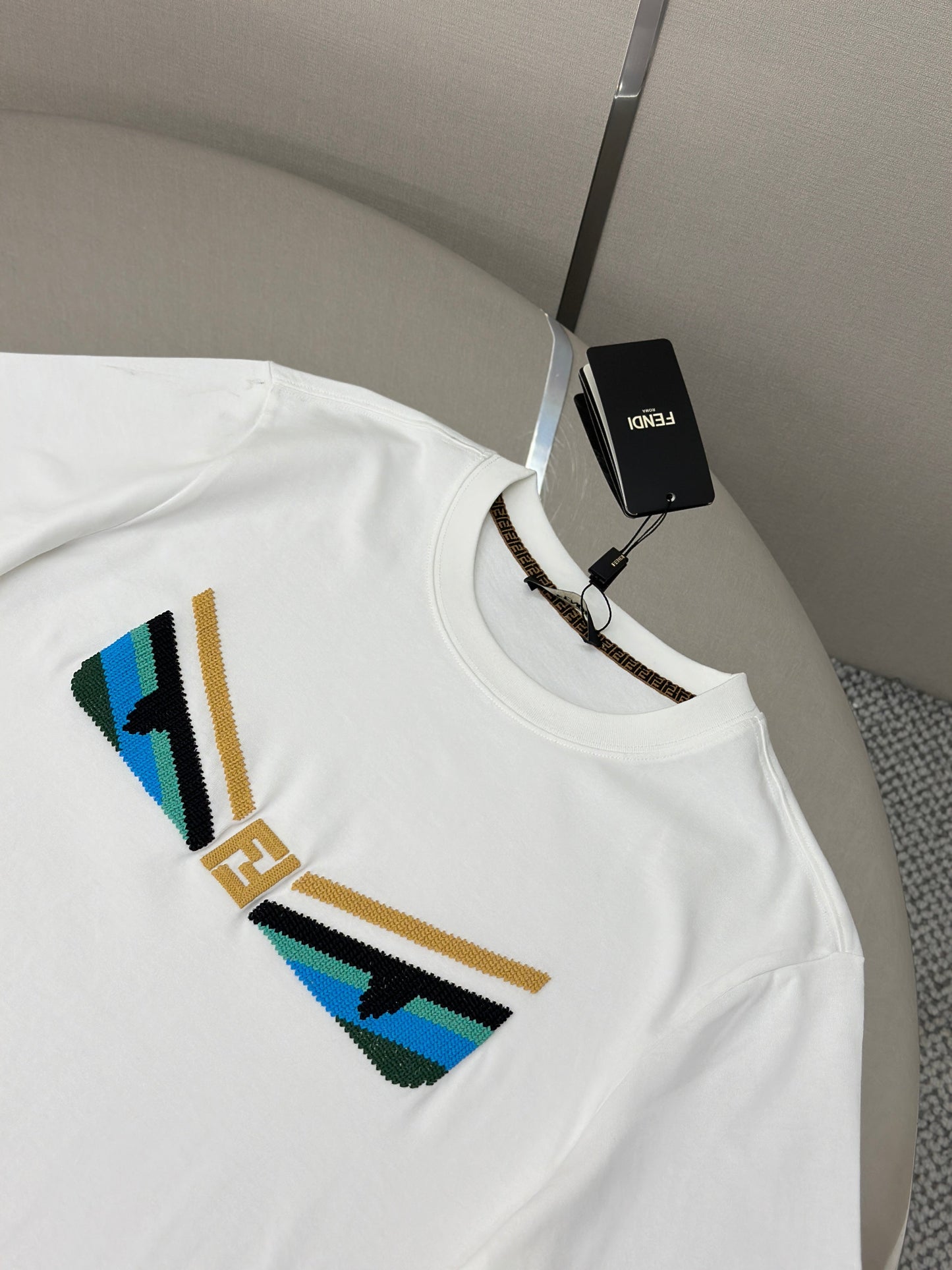 Fendi 2026 Short-Sleeve T-Shirt Cotton 739474