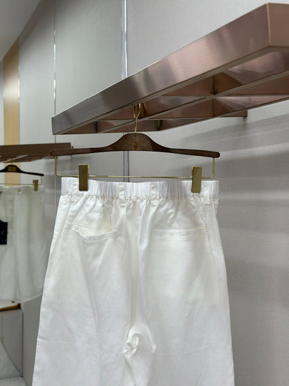 PRA 2026 Men's Linen Shorts White Fabric 917701