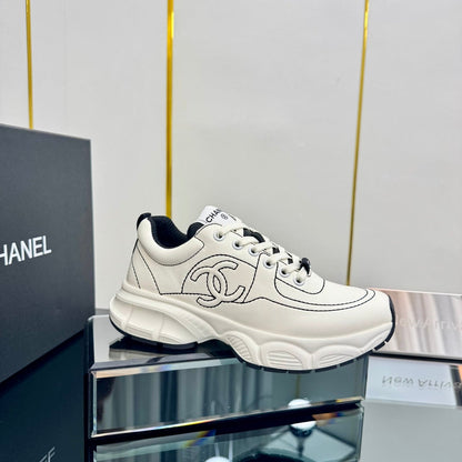 CC Sneaker White with Logo Cowhide 238621