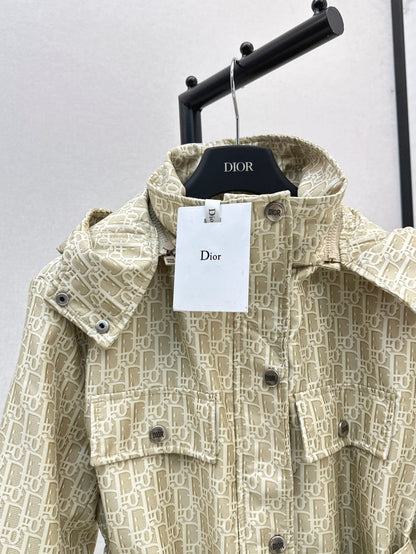 CD 25 Polyester Jacquard Hooded Jacket