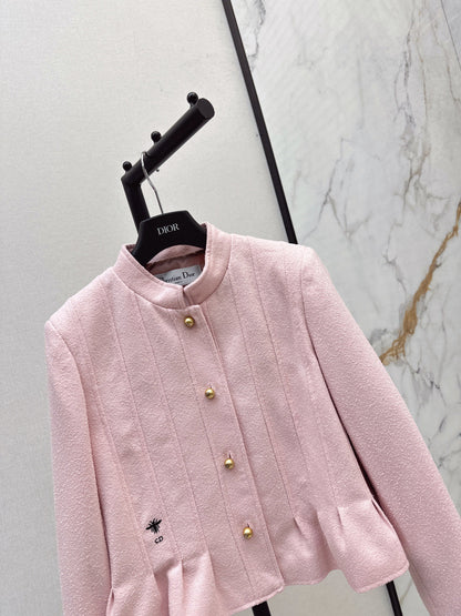 CD 25 Stand-up Collar Jacket Wool And Cotton
