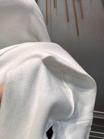 GG 25 Hooded Sweatshirt White Cotton 0021