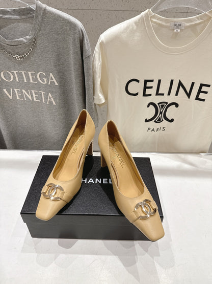Chanel 2026 Double C Logo Pump 90mm Sheepskin 852620