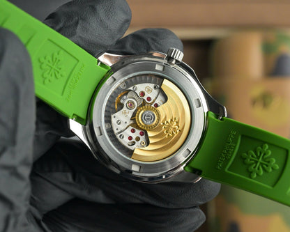 Patek Philippe Nautilus 38.8mm Green Dial Green Strap