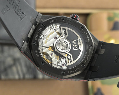 Audemars Piguet Royal Oak 41mm Custom Carbon Black Red Dial