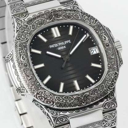 Patek Philippe Nautilus 5711 "Children Action"40mm Black Dial Stainless Steel Case