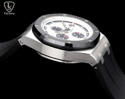 Audemars Piguet Royal Oak Offshore Chronograph 41mm Steel Case Black White Dial