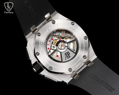 Audemars Piguet Royal Oak Offshore Chronograph 41mm Steel Case Black Silver Dial