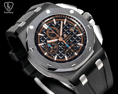 Audemars Piguet Royal Oak Offshore Chronograph 41mm Black Case Brown Black Dial