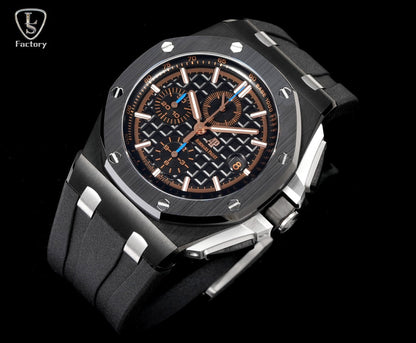 Audemars Piguet Royal Oak Offshore Chronograph 41mm Black Case Brown Black Dial