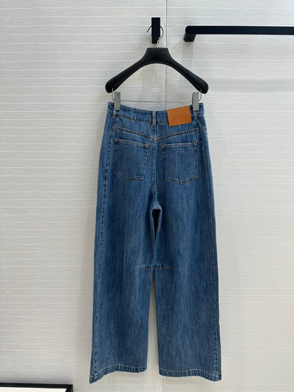 Loewe 25 Sickle Jeans Blue Denim Cotton