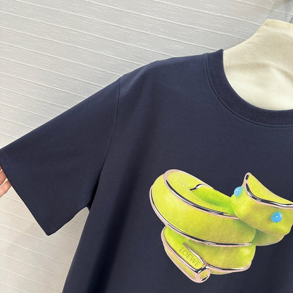 Loewe 25 T-shirt Dark Blue Cotton
