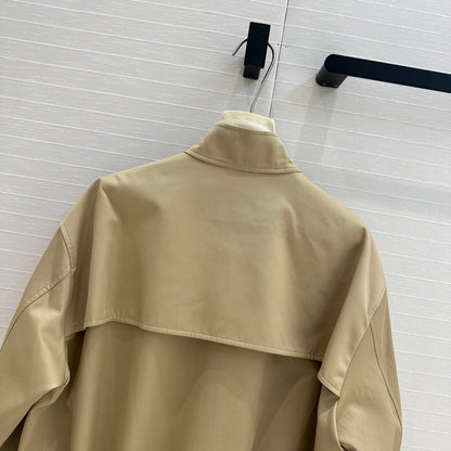Gucci Jacket Khaki Polyester Fiber