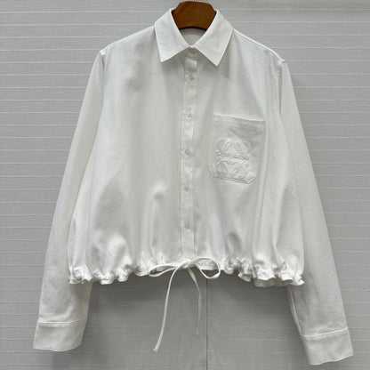 Loewe Shirt Jacket White Cotton