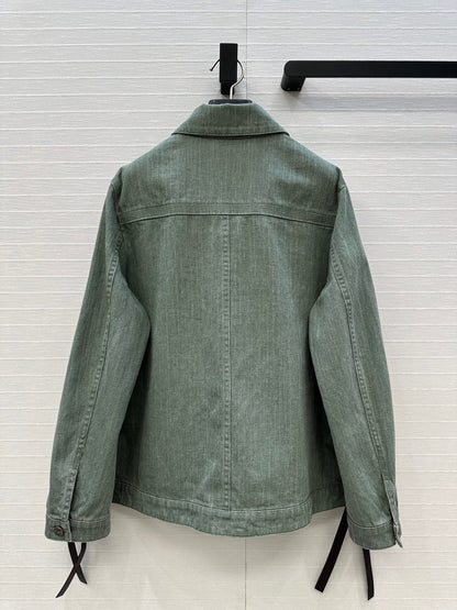 Loewe 25 Jacket Dusky Green Denim