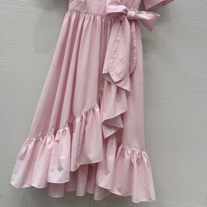 Dior 2026 Maxi Dress Pink Cotton 401921