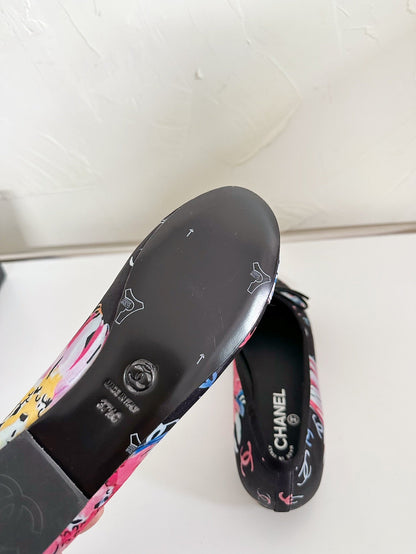 Ballet Flats Black Cloth