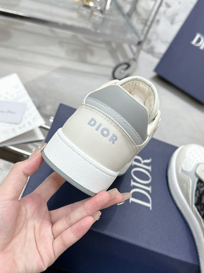 CD B27 Low-Top Sneaker 30mm In Ivory White Monogram Calfskin 100805