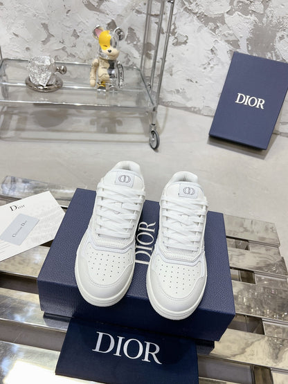CD B27 Sneaker 30mm In White Calfskin 100629