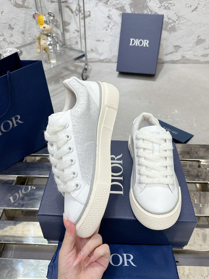 B33 Sneaker 30mm Grey Mix White Monogram Calfskin  103964